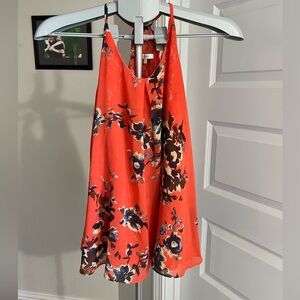 Miss Me Floral Orange Blouse